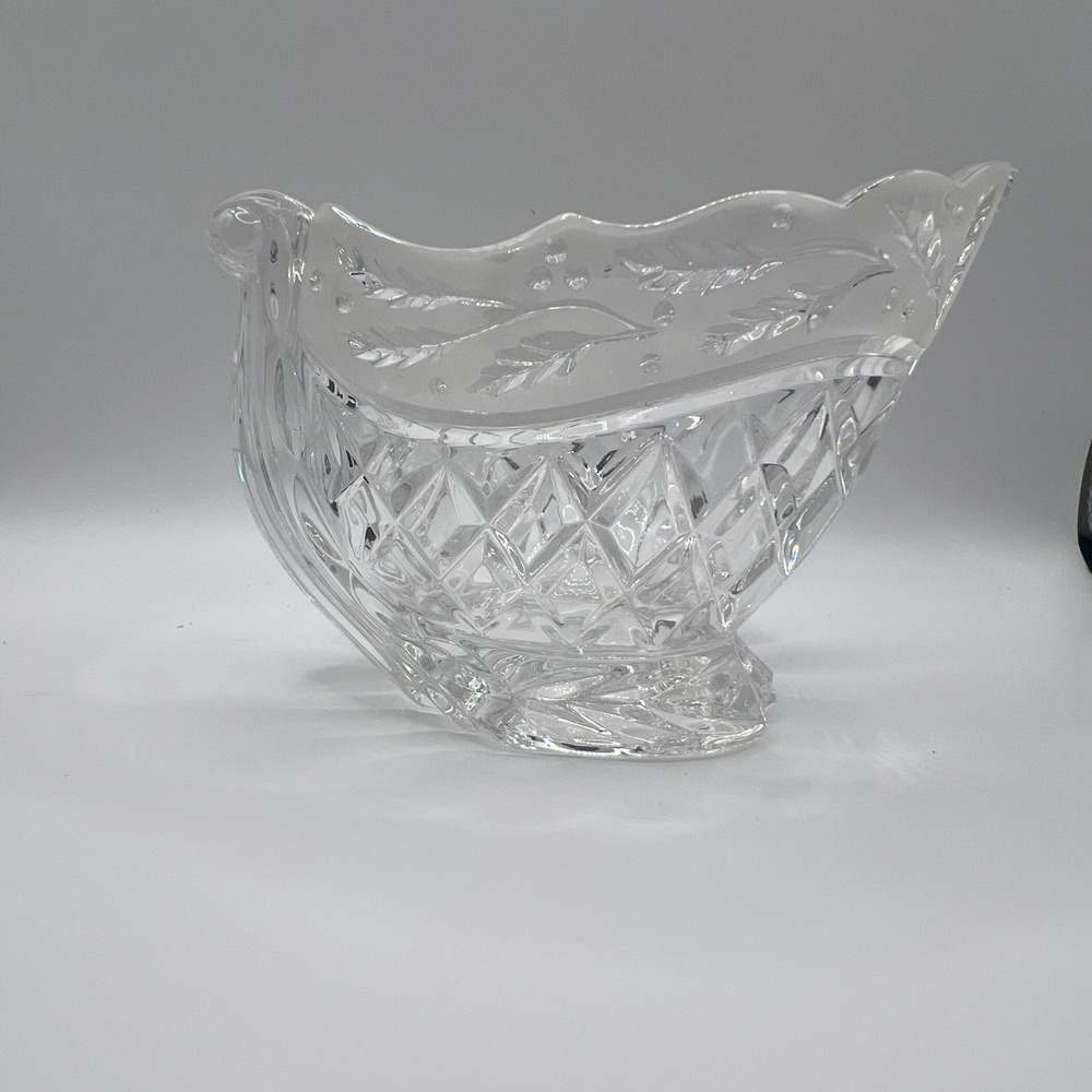 Waterford Marquis Holiday Sleigh Lead Crystal Bowl 3" x 5"